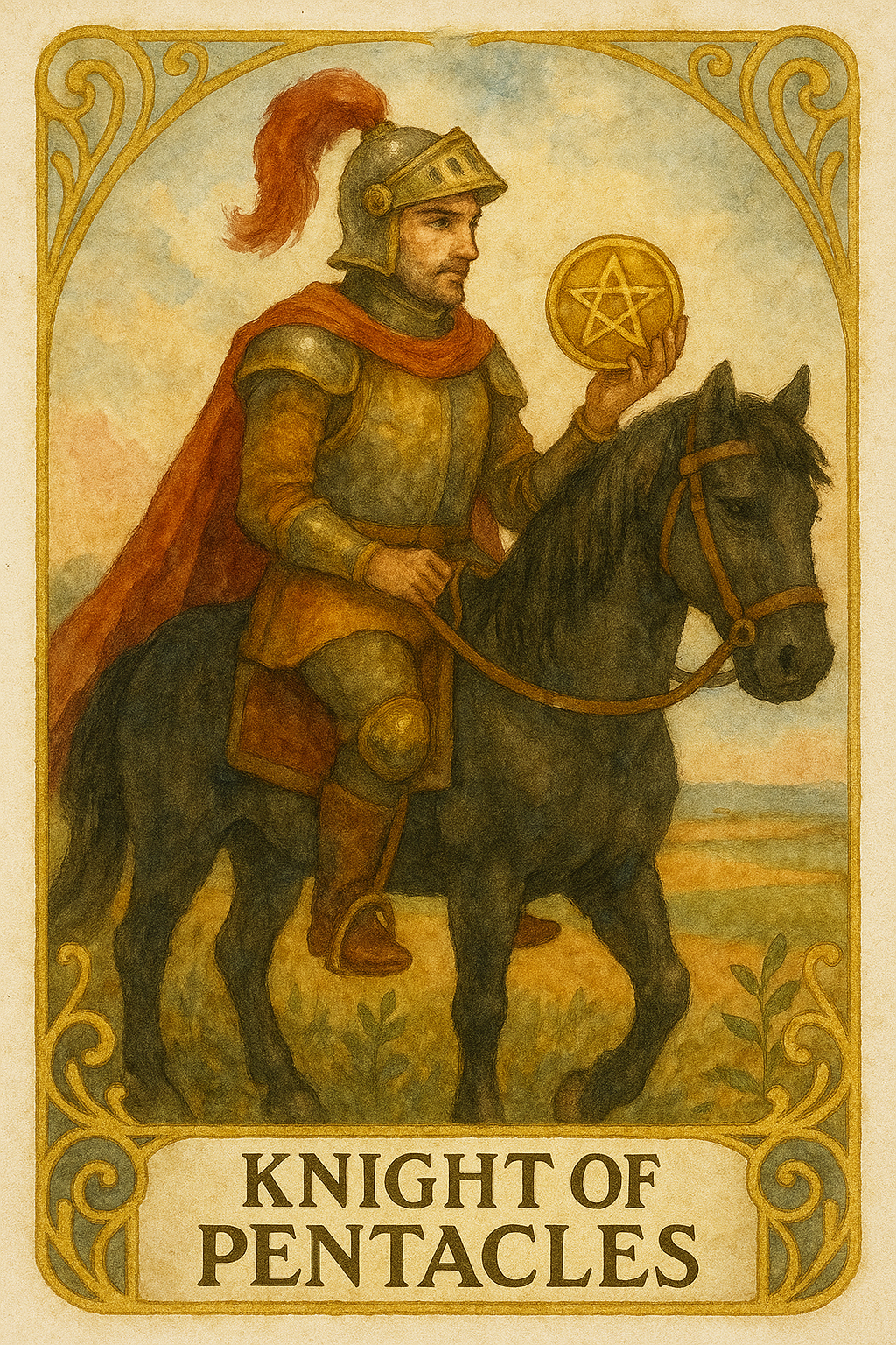 Knight of Pentacles Tarot Card